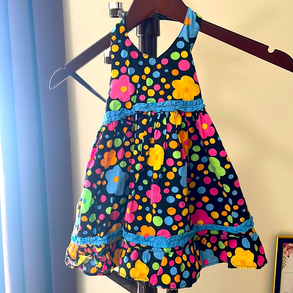 💙 Blueber girls backless dress